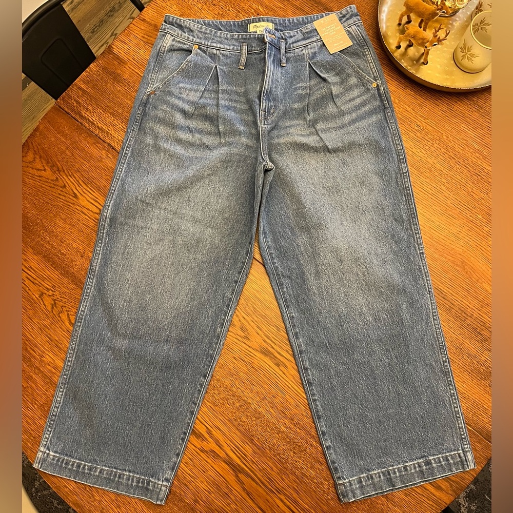 Madewell NWT Women’s Perfect Vintage Wide-Leg Crop Jean Size 32